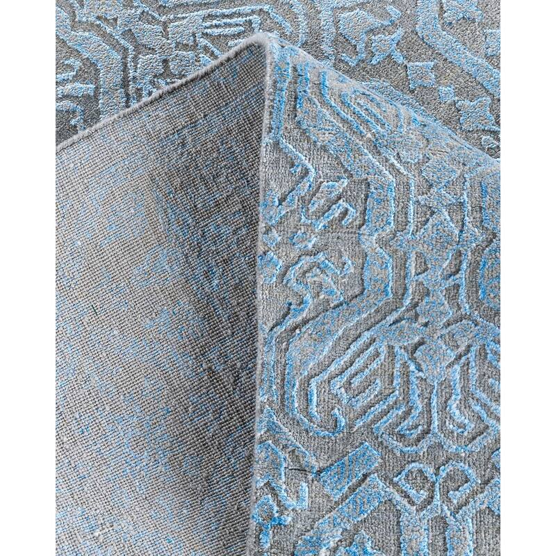 Ikat One-of-a-Kind Hand-Knotted Area Rug - Brown, 9' 1" x 12' 2" - 9' 1" x 12' 2"