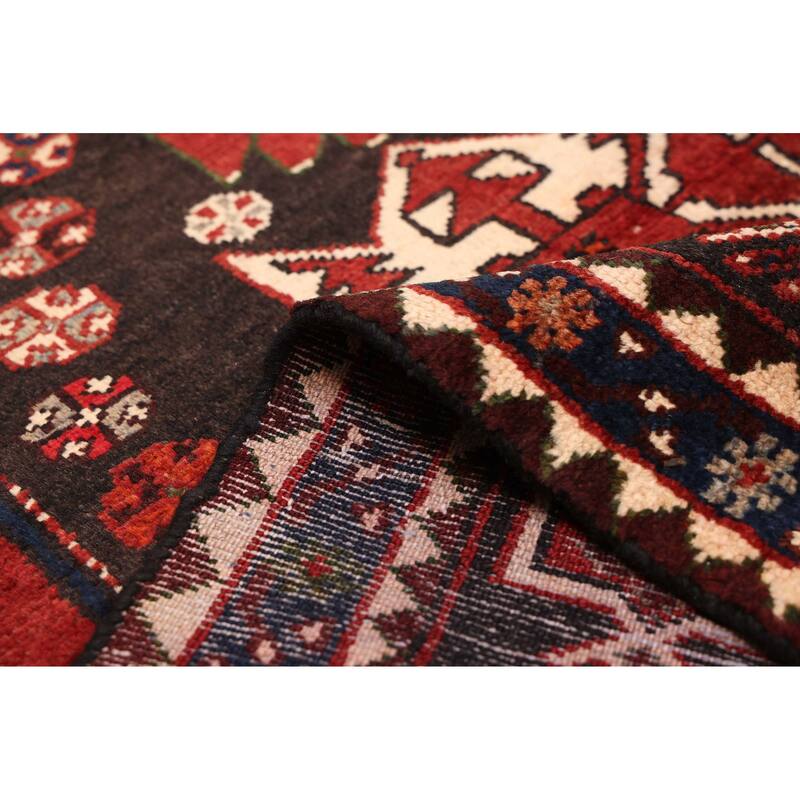 ECARPETGALLERY Hand-knotted Anadol Dark Red Wool Rug - 3'3 x 5'11