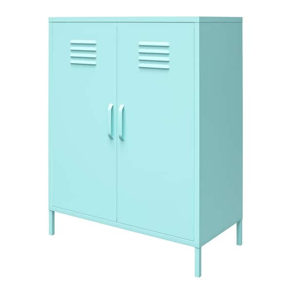 Novogratz Cache 2 Door Metal Locker Storage Cabinet On Sale Overstock 31431524