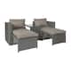 Option Beige Fabric/Gray Frame