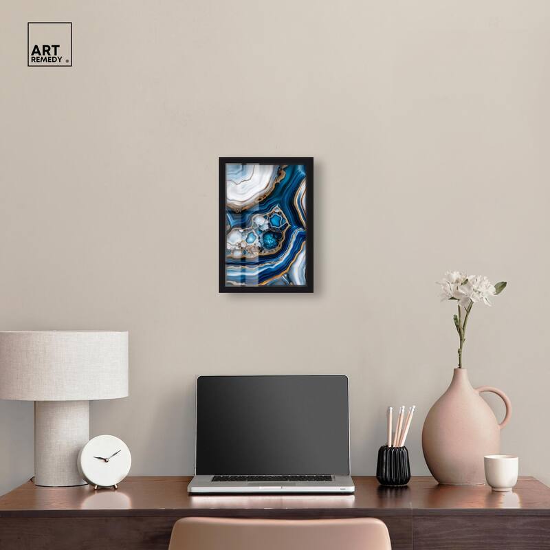 Azure Alveoli II Shadowbox by Art Remedy