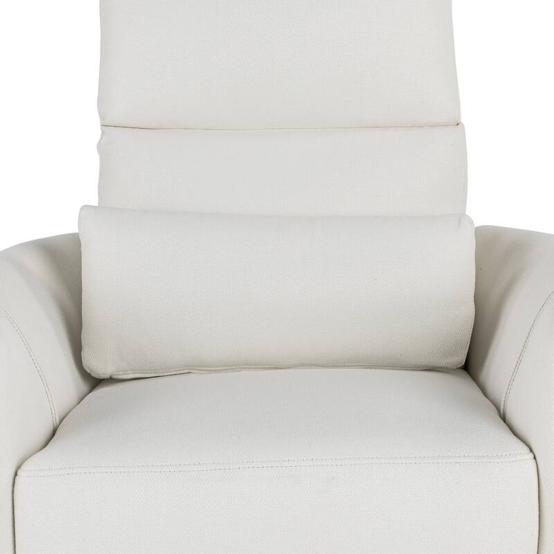 Modern 360 Degree Swivel Rocker Recliner Chair with Pillows