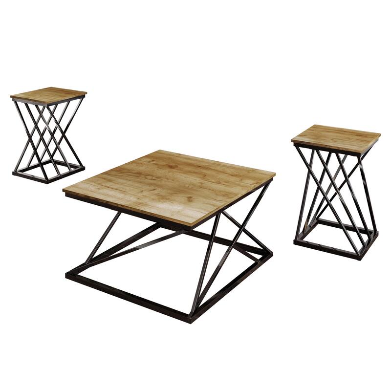 CraftPorch Sophisticated 3- Pieces Coffee Table Set