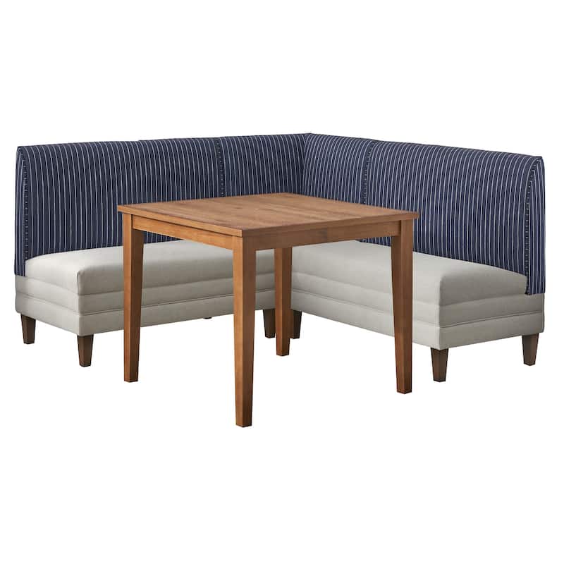 Lifestorey Sebring 4-Piece Upholstered Banquette Set