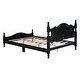 preview thumbnail 6 of 24, Full Black Wood Platform Bed with Headboard and Slat Support, No Box Spring Needed