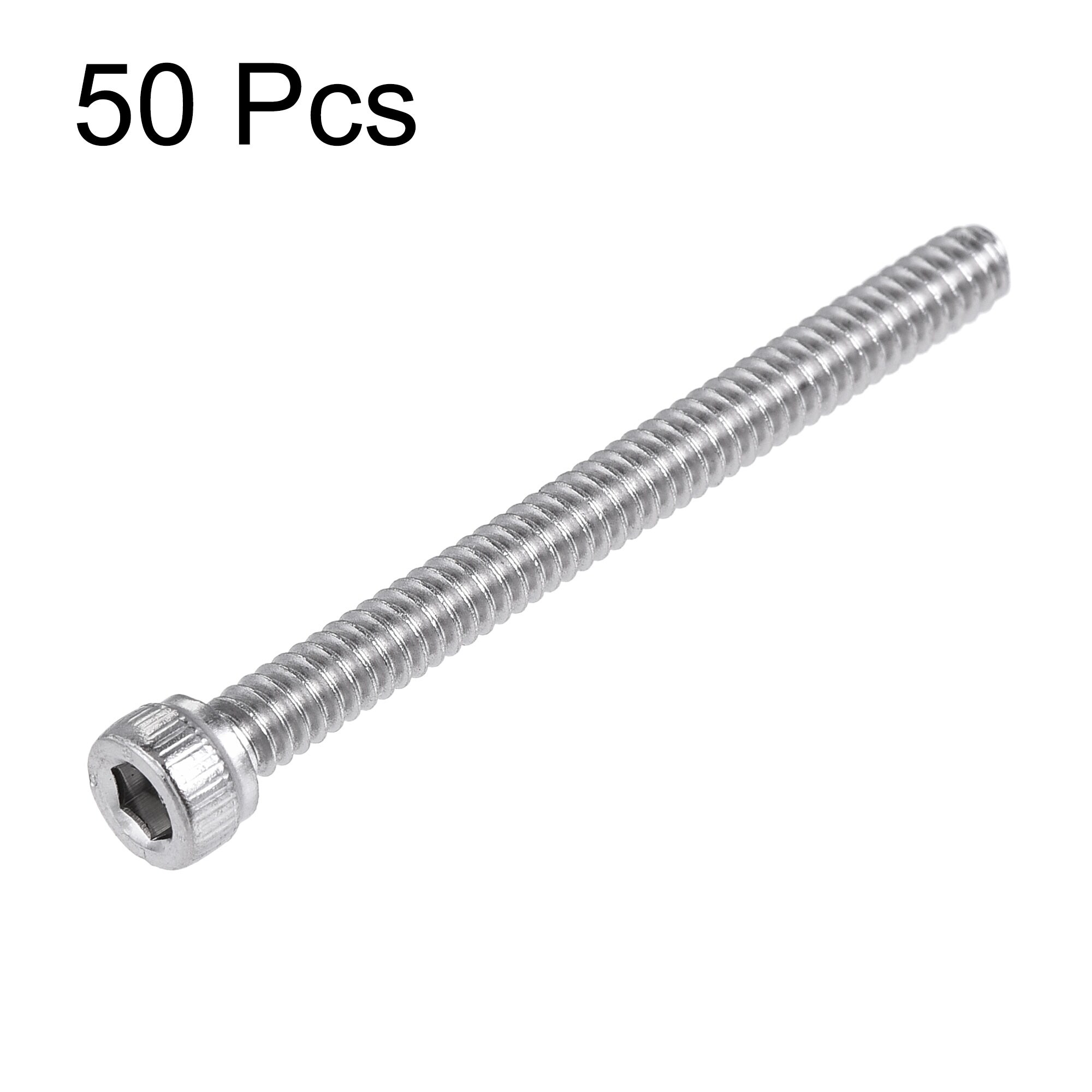 Fastenere 6-32 X 1/2 Socket Head Cap Screws, 18-8 Stainless Steel, Qty 1000