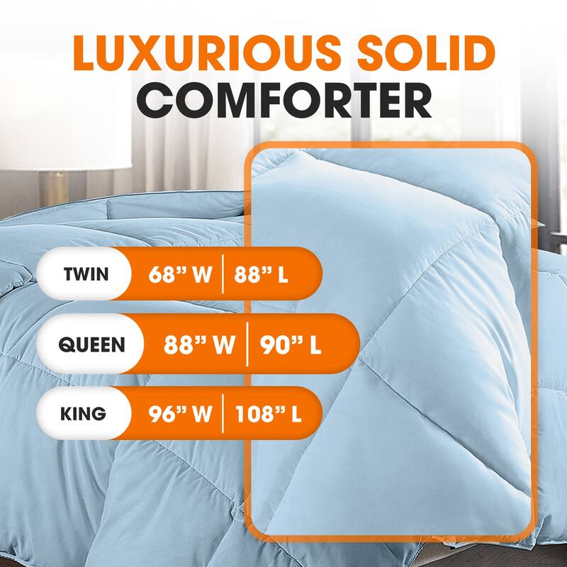 Cheer Collection All Season Down Alternative Hypoallergenic Comforter