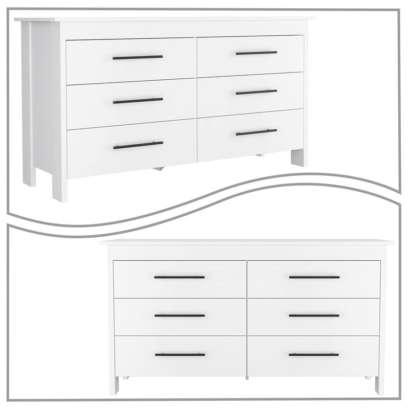 Minimalist Scandinavian Style Wooden Storage Double Dresser