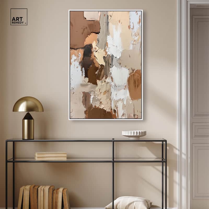 Beige Variations Canvas by Art Remedy