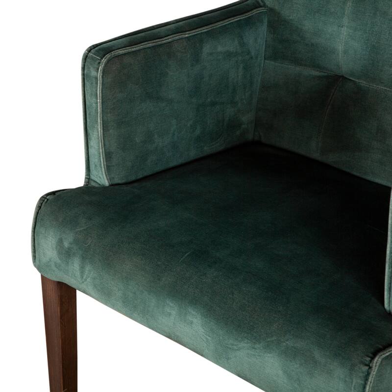 Avery Green Velvet Armchair