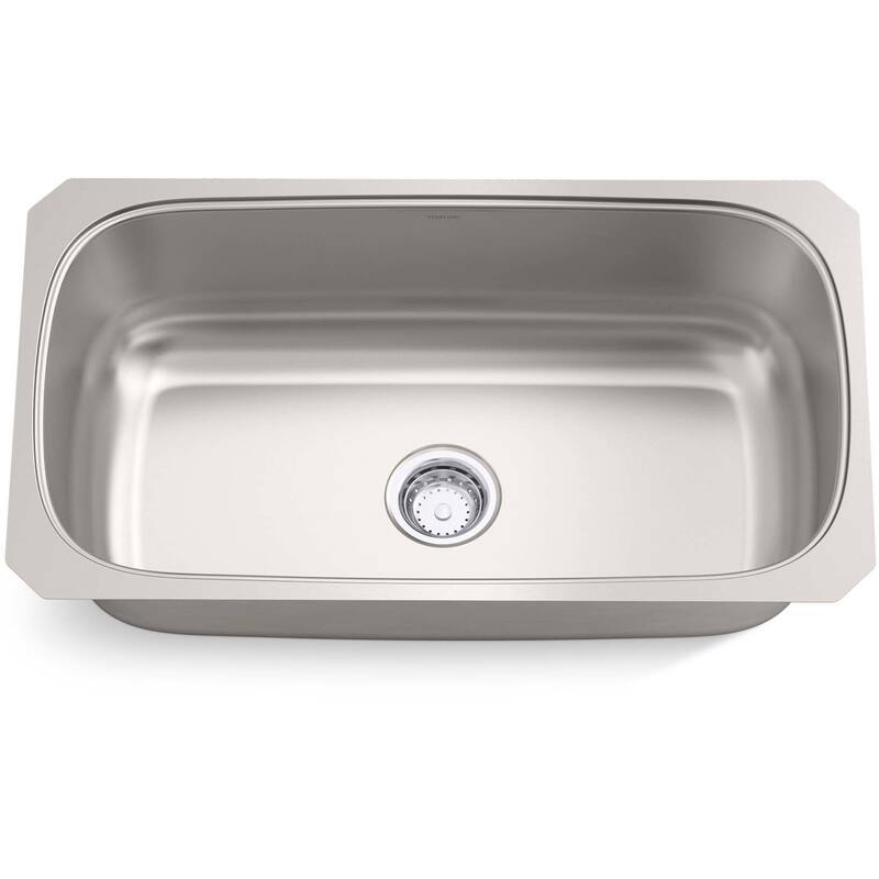 Sterling 36595 Valton 32-3/16" Undermount Single Basin Stainless Steel - Stainless Steel - Stainless Steel
