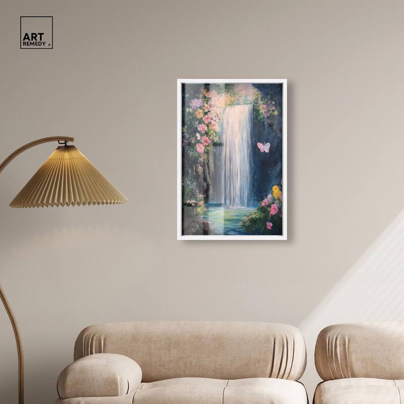 Hidden Falls I Shadowbox by Art Remedy