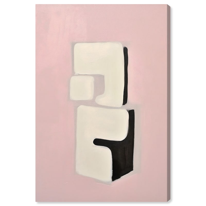 Wynwood Studio Canvas Abstract NFT Robot Pink and Light Pink Modern & Contemporary Wall Art Canvas Print - 36 x 24