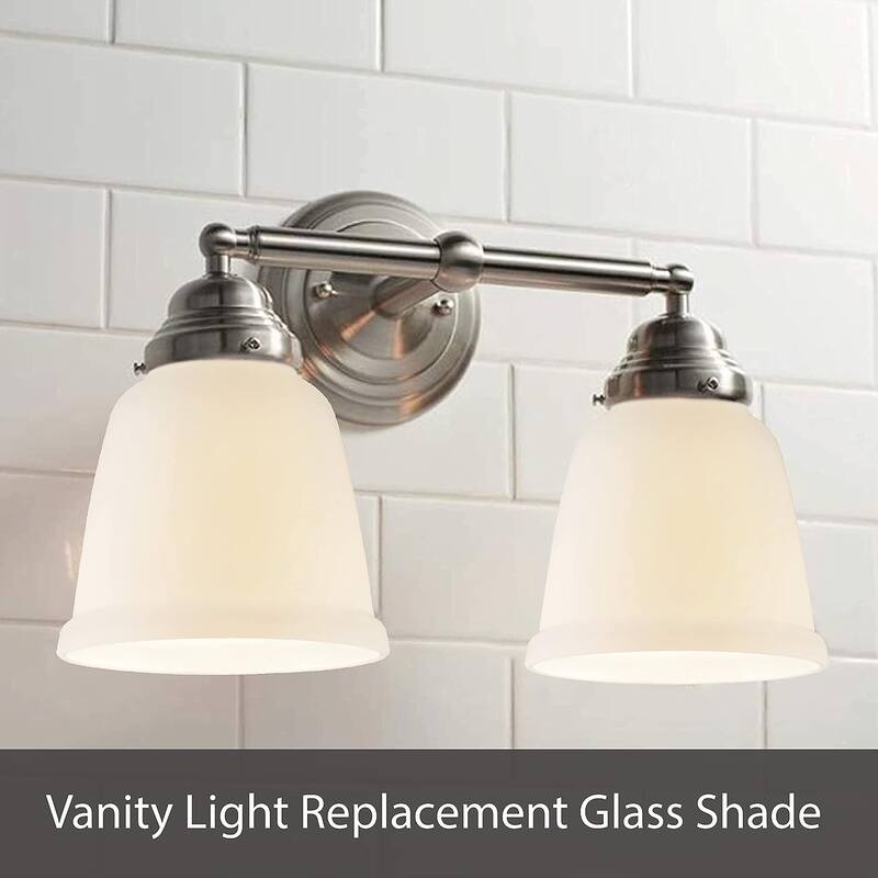Aspen Creative 23176-60-4 Transitional Style Clear Replacement Glass Shade,2-1/4"Fitter Size,4-3/4"H x 4-3/8"Dia,4 Pack