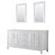Option White, Gold Trim, No Top