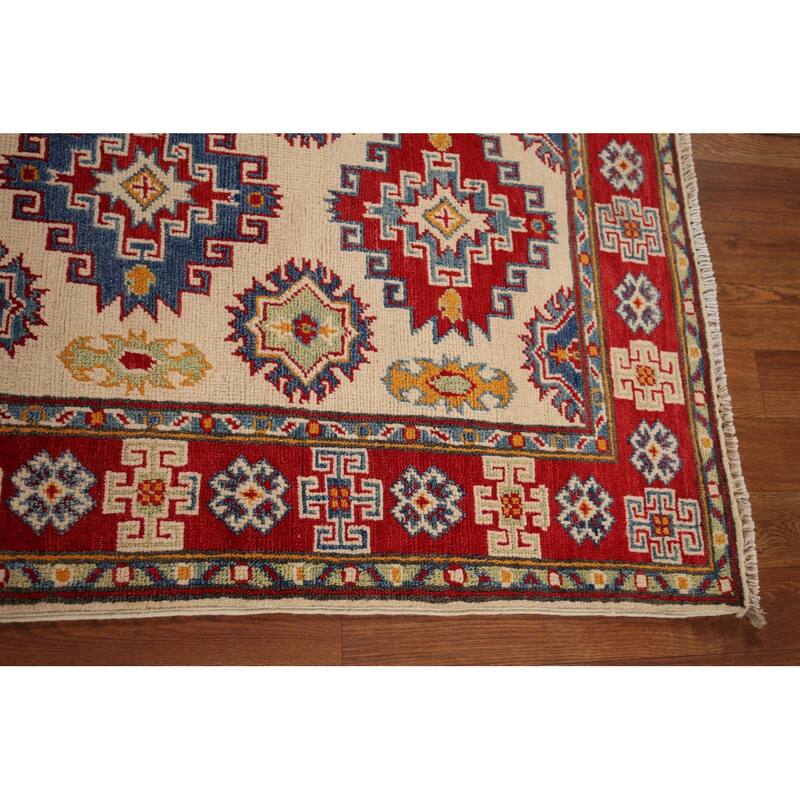 Kazak Runner Rug Handmade Wool Carpet - 2'10" x 16'3"