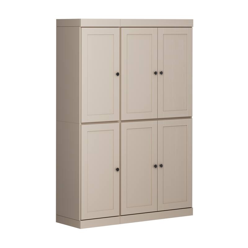 Palace Imports 100% Solid Wood 48.5" Pantry Cabinet with Shaker Doors and Adjustable Shelves