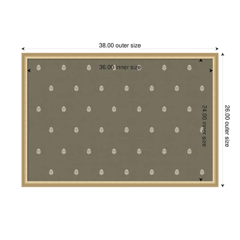 Kate and Laurel Pinboard Green Botanical Block Print