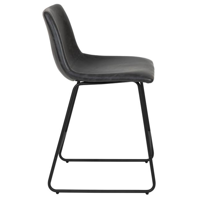 LeatherSoft Counter-height Stools (Set of 2)