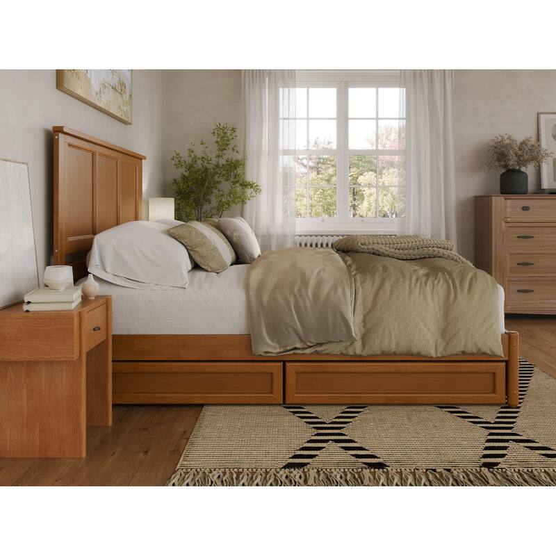 Felicity Platform Bed with Panel Footboard and Storage Drawers