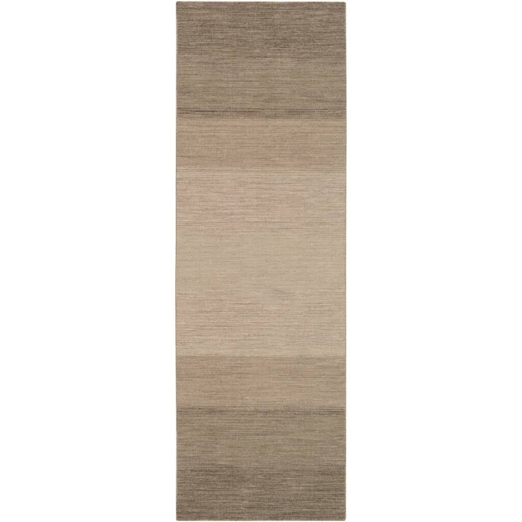 Hand-Loomed Belfast Solid Reversible Wool Area Rug