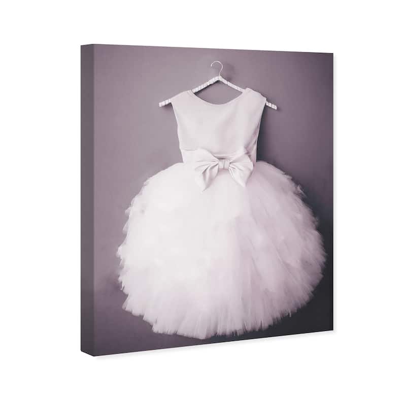 Wynwood Studio Fashion and Glam Tutu Dress White White and Traditional Wall Art Canvas Print