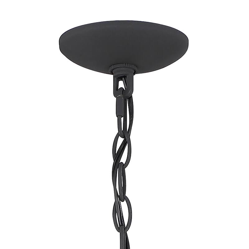 Acroma Farmhouse Black 15-light Tiered Chandelier for Dining Room - 27.5