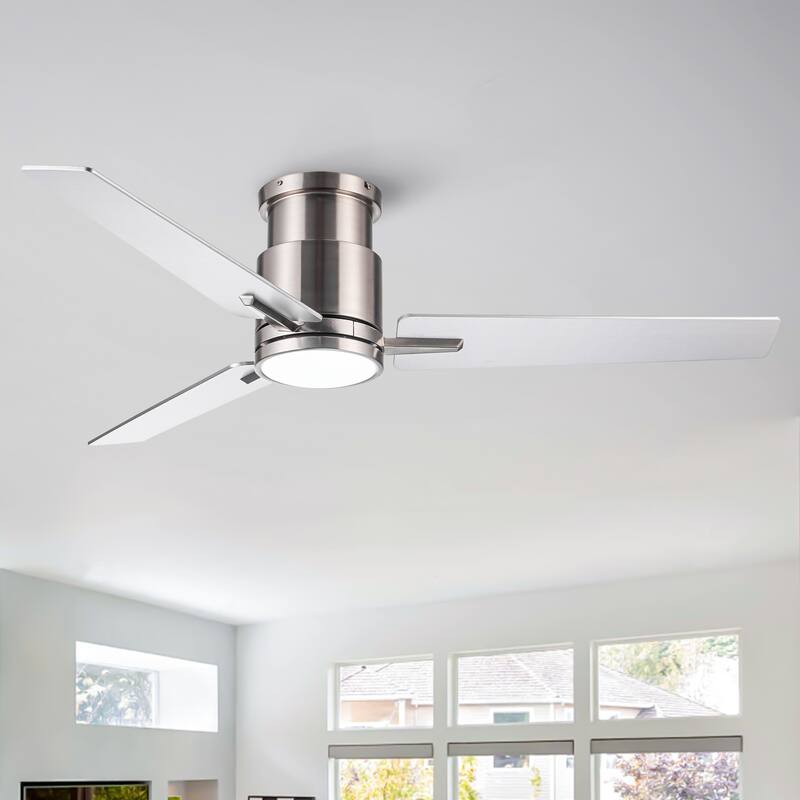 52" Black Lowe Profile Ceiling Fan with Light