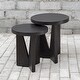 preview thumbnail 5 of 9, Uttermost Nadette Set of (2) Modern Rustic End Nesting Tables