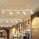 preview thumbnail 46 of 58, 5-Light Modern Farmhouse Linear Swivel Track Lighting Spotlight for Kitchen Island
