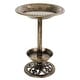 preview thumbnail 1 of 5, Patio Premier Brushed Bronze Birdbath with Planter