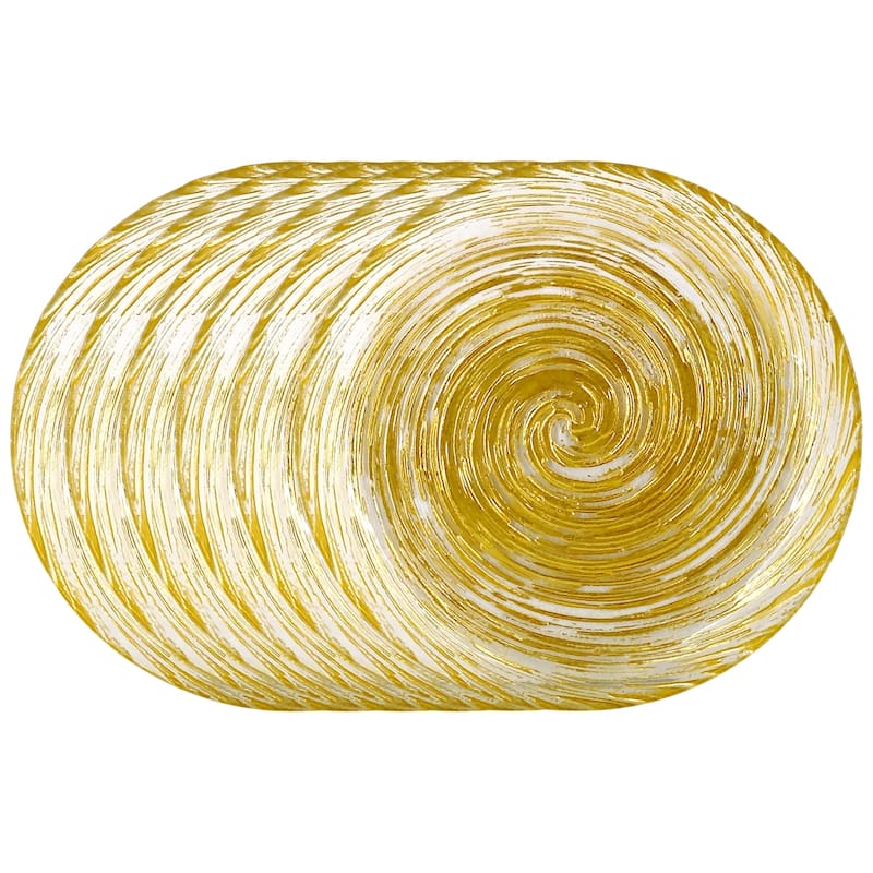 Versatile Glass Salad Plates with Vortex Pattern Perfect for Everyday Meals and Special Events