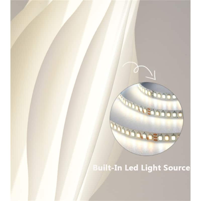 Modern 69Inch LED Column Floor Lamp with Foot Switch