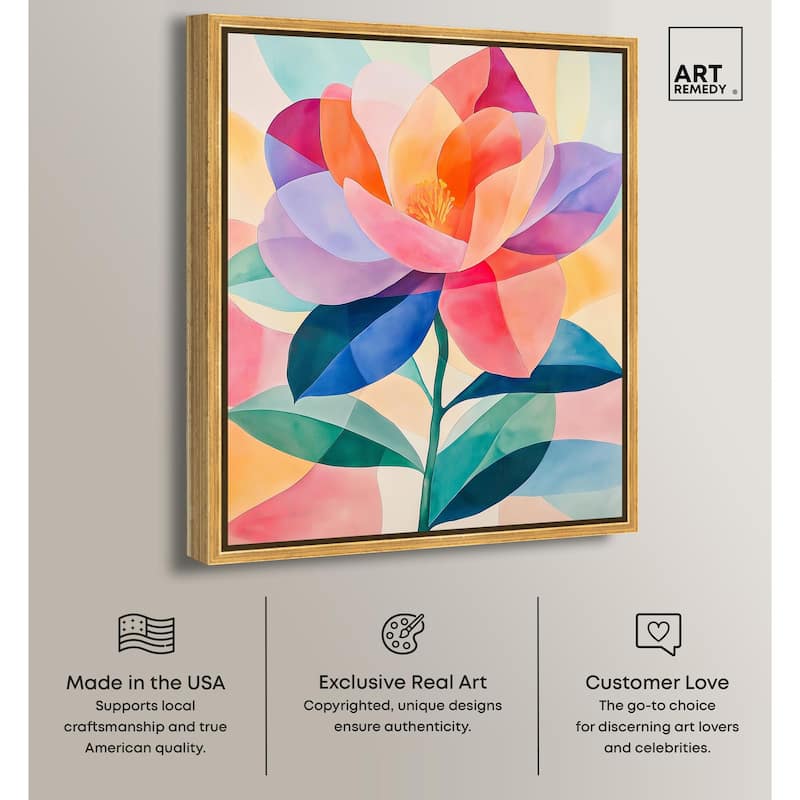 Ail Geofloral II Canvas by Art Remedy