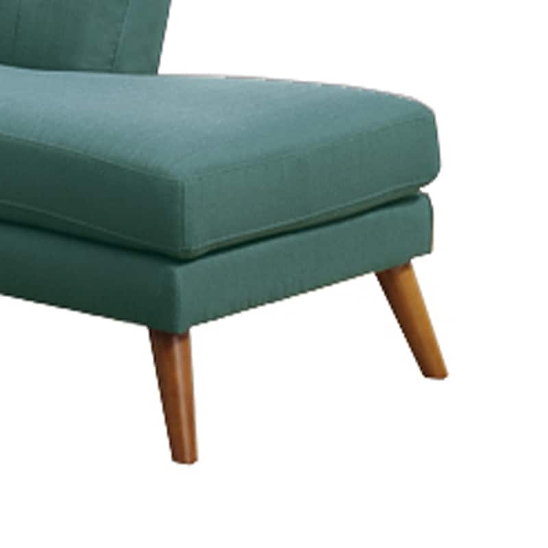 Polyfiber 2 Pieces Sectional With 2 Pillows In Blue