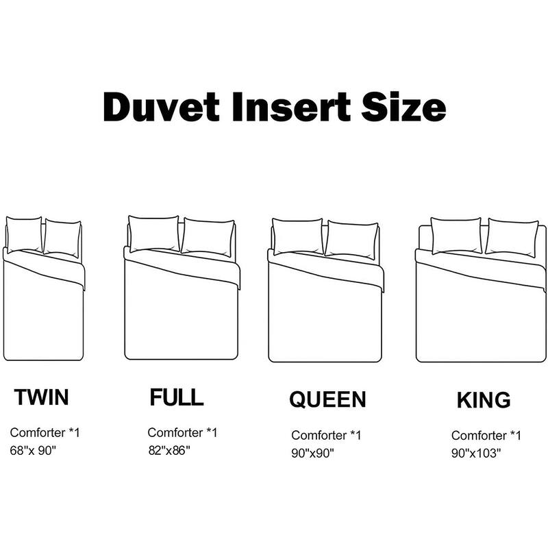 Shatex Duvet Insert Down Microfiber 3 Pieces Bedding Comforter Sets,Queen