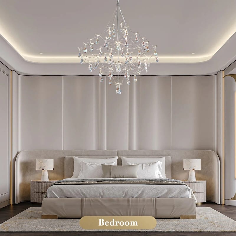 KAYLA Modern Crystal Chandelier - Luxury LED Pendant Ceiling Light