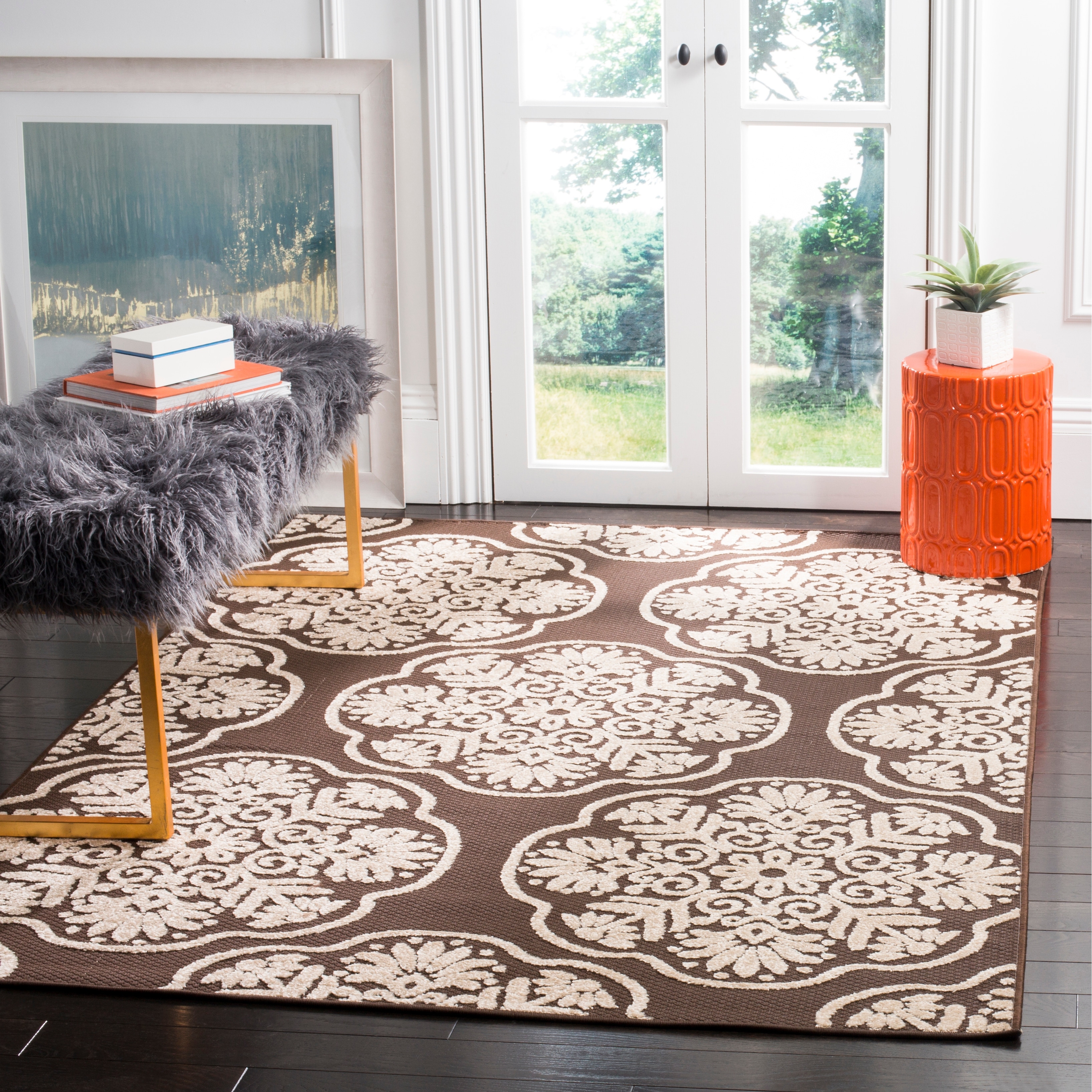 SAFAVIEH Cottage Thyra Indoor/ Outdoor Patio Backyard Rug