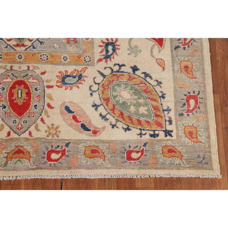 Traditional Kazak Oriental Area Rug Hand-Knotted Bedroom Wool Carpet - 5'9" x 7'11"