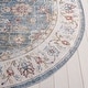 preview thumbnail 21 of 25, SAFAVIEH Arizona Tuula Machine Washable Slip Resistant Vintage Oriental Rug 4' Round - Green/Beige - Round