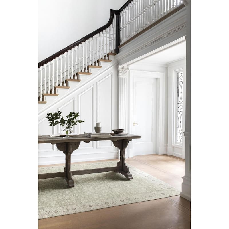 Nabela Noor Home x Livabliss Asha Traditional Area Rug - 6'7" x 9' - Sage