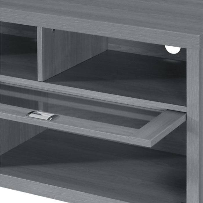 Modern TV stand wood TV console with grey finish