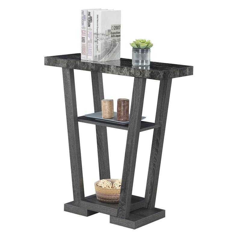 Convenience Concepts Newport V Console Table with Shelves