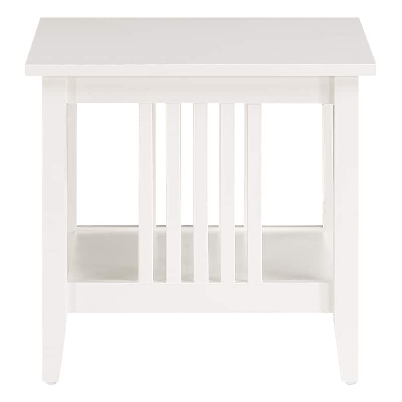 Porch & Den Clifton Mission Medium Oak Finish End Table