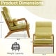 preview thumbnail 32 of 105, High Back Solid Wood Armrest Backrest Leisure Chair Accent Chair