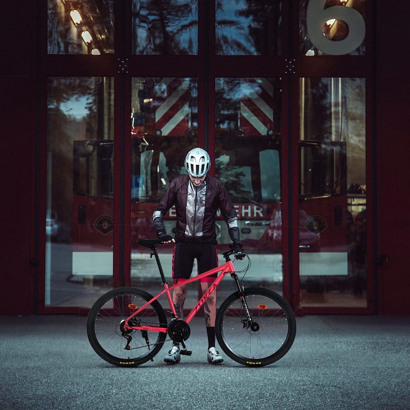 26 Inch Mountain Cycling Bike, 24 Speed Road Bicycle w/Dual Disc Brakes, Suspension Fork KENDA Tires for Teens, 16 Years and Up