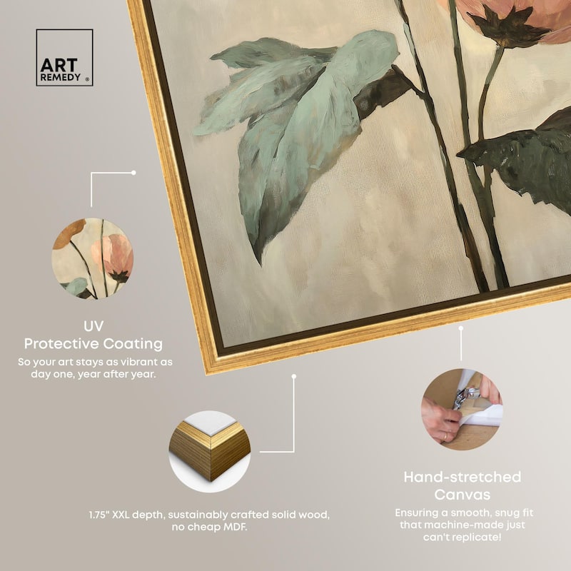 Blush and Ochre II Canvas by Art Remedy