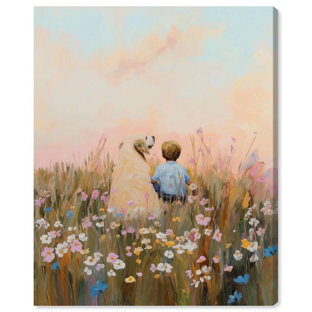Sunset Companions Canvas by Art Remedy, Gallery Wrapped