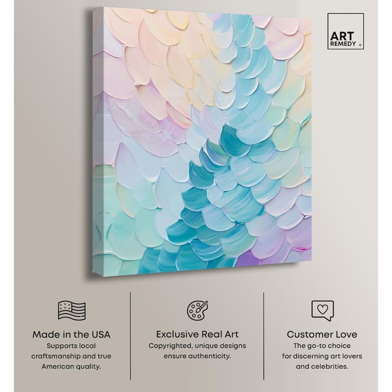 Mermaid Scales Canvas by Art Remedy, Gallery Wrapped