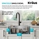 preview thumbnail 104 of 150, KRAUS Kore Workstation Drop-In Stainless Steel Kitchen Sink